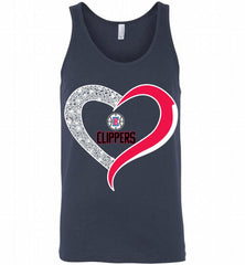 Los Angeles Clippers In Diamond Heart Tank - zezetee