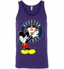 Disney Mickey Mouse Dabbing Houston Astros Tank - zezetee