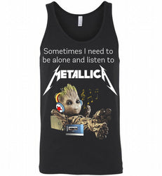 Sometimes Groot Need To Be Alone And Listen To Metallica Tank