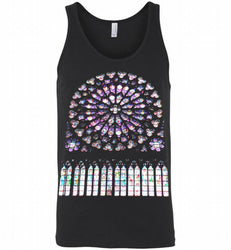 Stained glass notre dame cathedral Tank