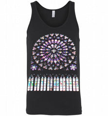 Stained glass notre dame cathedral Tank - zezetee