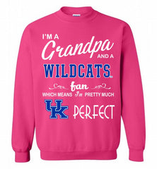 I'M A Grandpa And A Kentucky Wildcats Fan Crewneck Sweatshirt - zezetee