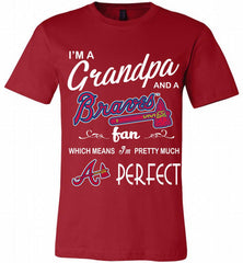 I'M A Grandpa And A Atlanta Braves Fans Gift Canvas USA - zezetee