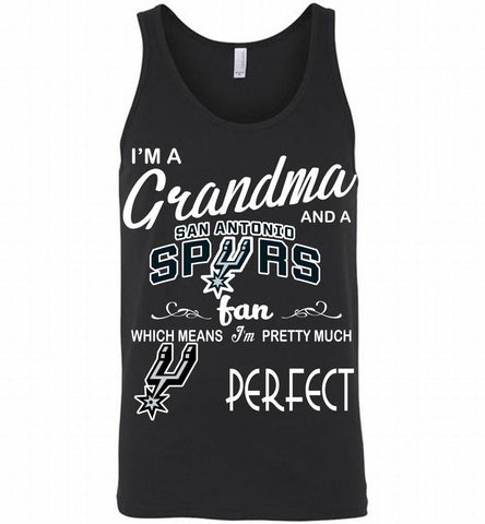 I'M A Grandma And A San Antonio Spurs Fans Perfect Tank - zezetee