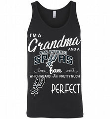 I'M A Grandma And A San Antonio Spurs Fans Perfect Tank - zezetee