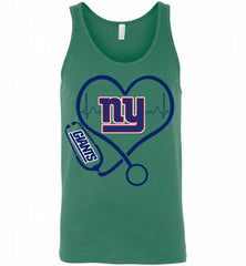Nurse Heartbeat New York Giants Tank - zezetee