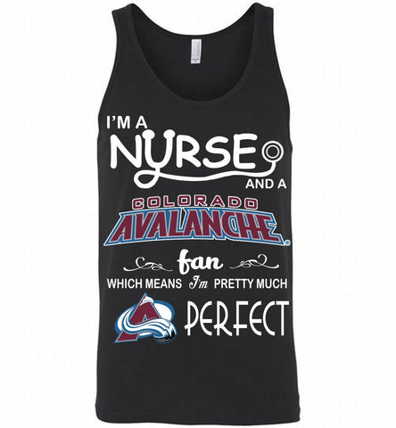 I'M A Nurse And A Colorado Avalanche Fans Gift Tank - zezetee