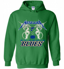 Metallica St Louis Blues Logo Hoodie - zezetee