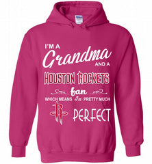 I'M A Grandma And A Houston Rockets Fans Perfect Hoodie - zezetee