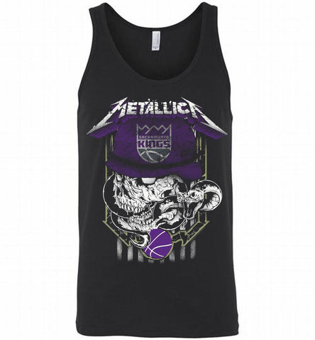 Metallica Skull Snake Sacramento Kings Tank - zezetee