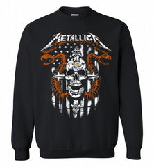Metallica Miami Marlins Logo Crewneck Sweatshirt - zezetee