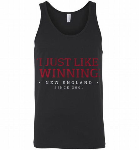 I JUST LIKE WINNING New England Patriots Tank - zezetee