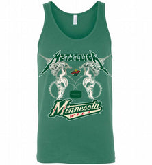Metallica Minnesota Wild Logo Tank - zezetee