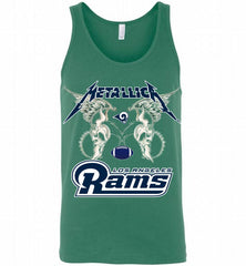 Metallica Los Angeles Rams Logo Tank - zezetee