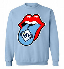 Tampa Bay Rays  x The Rolling Stones Logo Crewneck Sweatshirt - zezetee