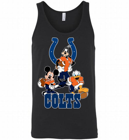 Mickey Goofy Donald Disney Indianapolis Colts Football Gift Tank - zezetee