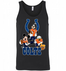 Mickey Goofy Donald Disney Indianapolis Colts Football Gift Tank - zezetee