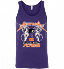 Metallica Philadelphia Flyers Logo Tank - zezetee