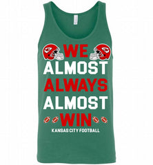 Kansas City Chiefs We Almost Always Almost Win Tank - zezetee
