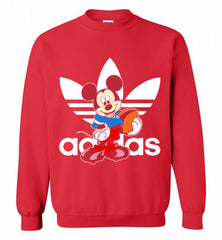ADIDAS RUGBY MICKEY MOUSE DISNEY SPORTS Crewneck Sweatshirt - zezetee