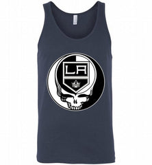 NHL TEAM LOS ANGELES KINGS X GRATEFUL DEAD LOGO BAND Tank - zezetee