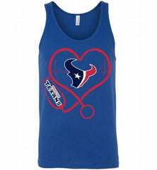 Nurse Heartbeat Houston Texans Tank - zezetee