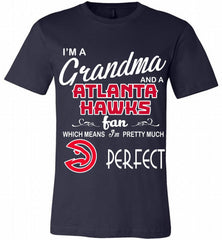 I'M A Grandma And A Atlanta Hawks Fans Perfect Canvas USA - zezetee