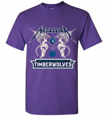 Metallica MinnesotaTimberwolves Logo Shirt - zezetee