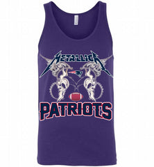 Metallica New England Patriots Logo Tank - zezetee