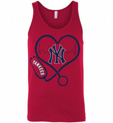 Nurse Heartbeat New York Yankees Tank - zezetee