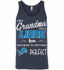 I'M A Grandma And A Detroit Lions Fans I'm Pretty Much Perfect Tank - zezetee