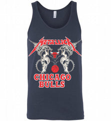 Metallica Chicago Bulls Logo Tank - zezetee