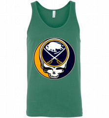 NHL TEAM BUFFALO SABRES X GRATEFUL DEAD LOGO BAND Tank - zezetee
