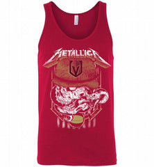 Metallica Skull Snake Vegas Golden Knights Tank - zezetee
