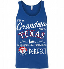 I'M A Grandma And A Texas Rangers Fans Gift Tank - zezetee