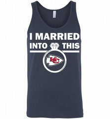 I MARRIED INTO THIS NFL Kansas City Chiefs Fans Gift Tank - zezetee