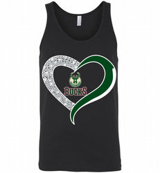 Milwaukee Bucks In Diamond Heart Tank