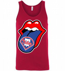 Philadelphia Phillies  x The Rolling Stones Logo Tank - zezetee