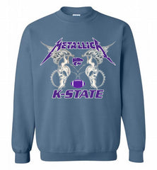 Metallica Kansas State Wildcats Logo Crewneck Sweatshirt - zezetee