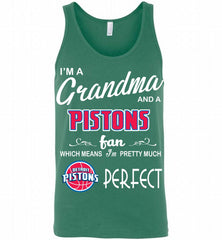 I'M A Grandma And A Detroit Pistons Fans Perfect Tank - zezetee