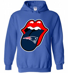 New England Patriots  x The Rolling Stones Logo Hoodie - zezetee