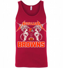 Metallica Cleveland Browns Logo Tank - zezetee