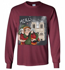 The Hunchback of Notre Dame Firefighter Paris Gildan Long Shirt - zezetee