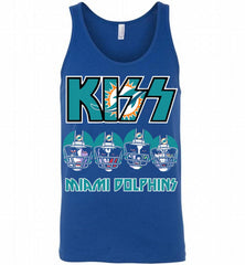 Kiss Miami Dolphins Logo Tank - zezetee