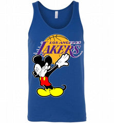 Disney Mickey Mouse Dabbing Los Angeles Lakers Tank - zezetee