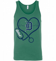 Nurse Heartbeat Detroit Tigers Tank - zezetee