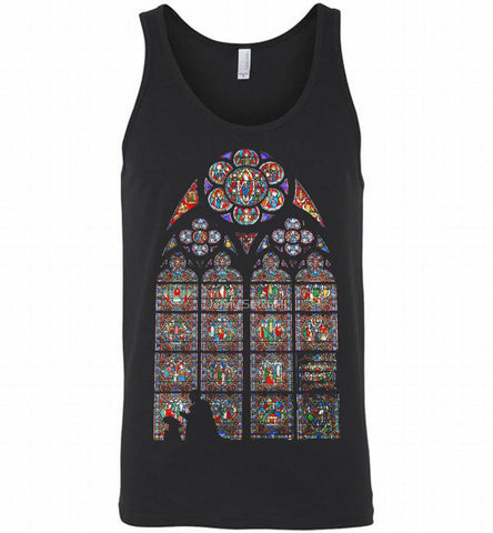 Stained glass window- Notre Dame - Paris Tank - zezetee