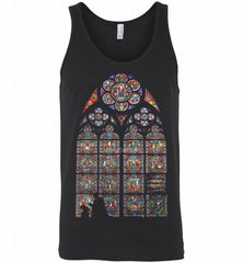 Stained glass window- Notre Dame - Paris Tank - zezetee