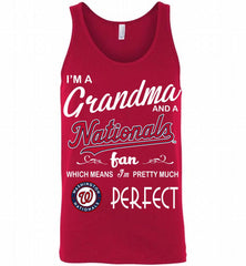 I'M A Grandma And A Washington Nationals Fans Gift Tank - zezetee