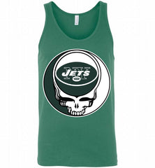 New York Jets Grateful Dead Logo Band Tank - zezetee